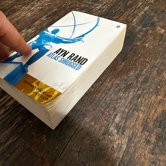 Atlas Shrugged 50th Anniversary Edition Book Ayn Rand - Picture 2 of 3